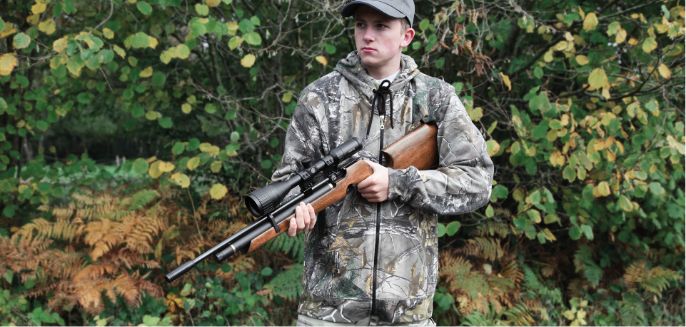 Model holding air rifle