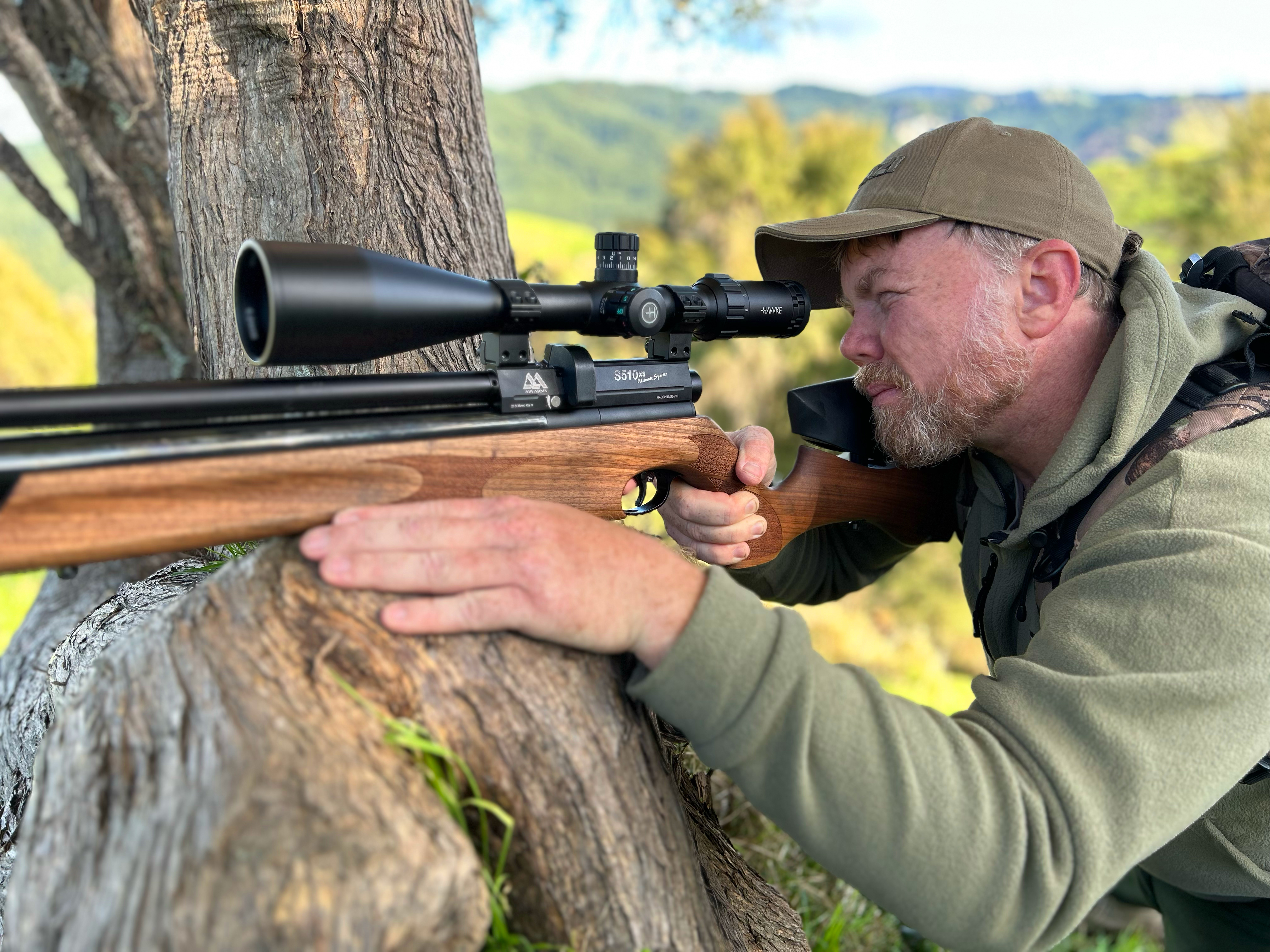 Richard shooting air rifle