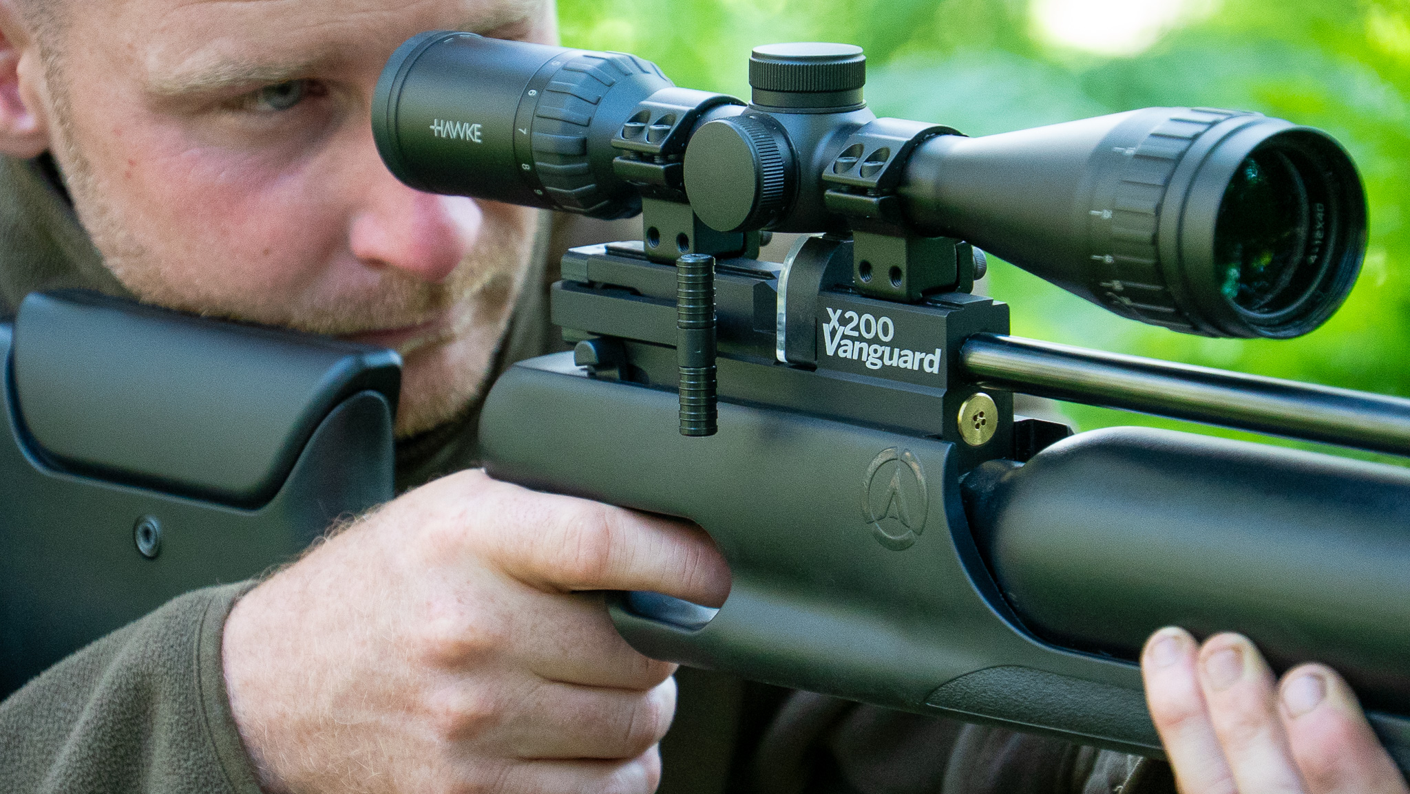 man using X200 Vanguard