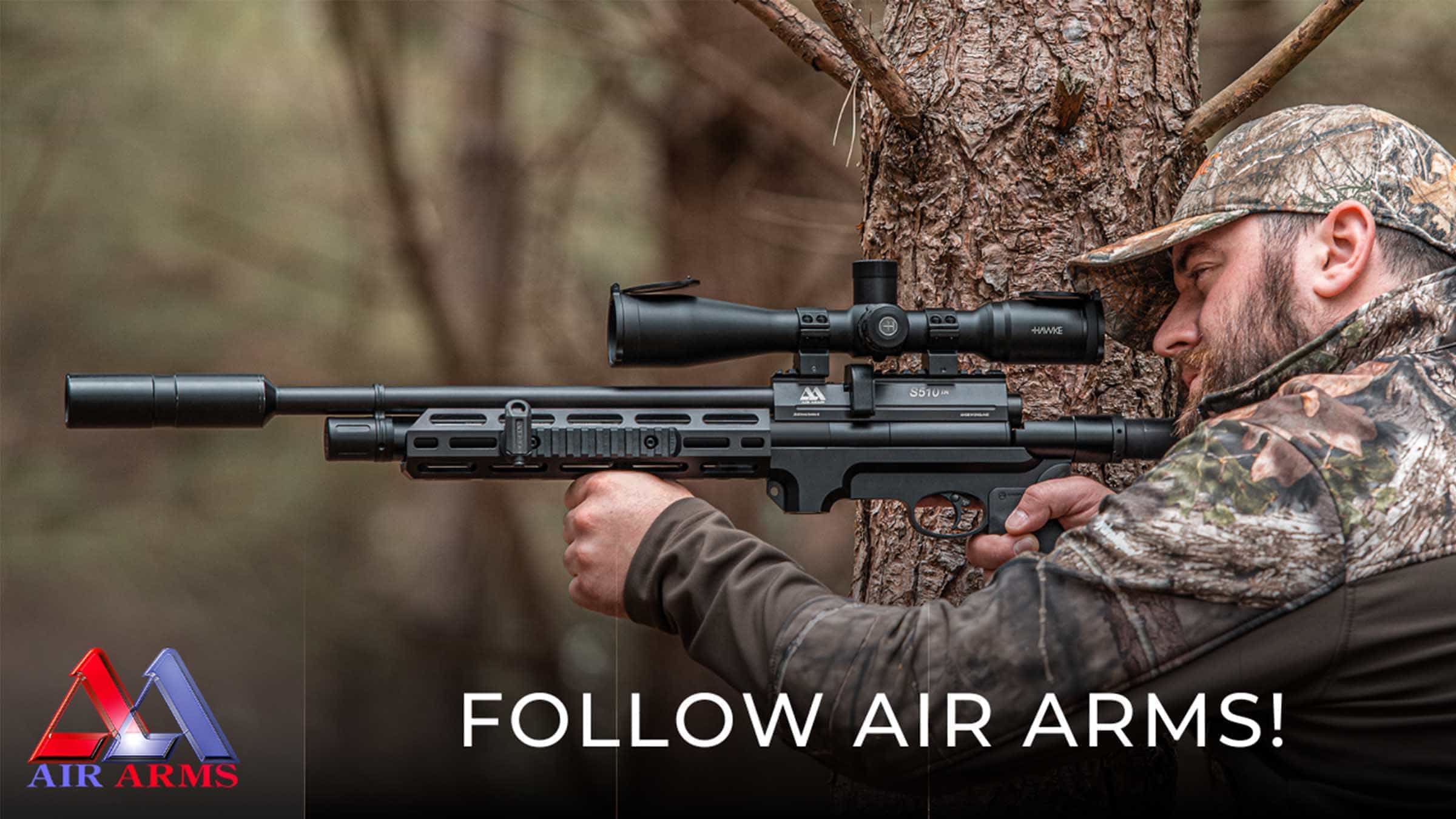 Follow Air Arms Across Social Media