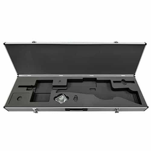 Aluminium & Black Panel Gun Case - To Suit S510 Long With Silencer Inlay